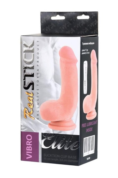 RealStick Elite, Gerard vibrator, TPR, flesh, 18,5 cm RealStick Elite by TOYFA