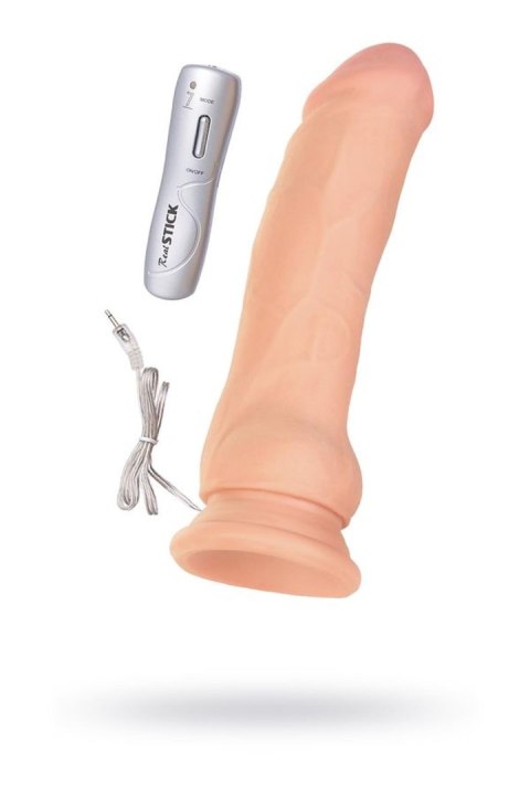 RealStick Elite, Vibrator on a suction cup, body, 7 vibration modes, 17 cm RealStick Elite by TOYFA RealStick Elite, Vibrator on a suction cup, body, 7 vibration modes, 17 cm RealStick Elite by TOYFA