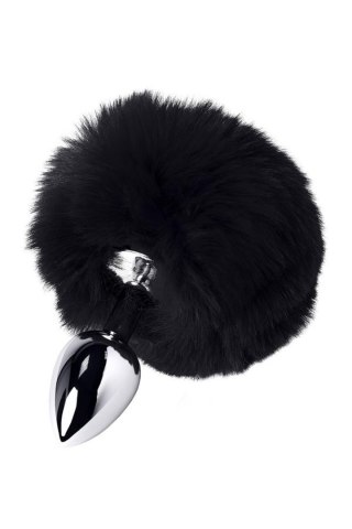 Silver anal plug TOYFA Metal with faux fur Metal by TOYFA