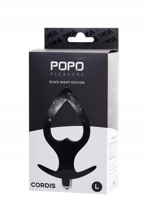 TOYFA POPO Pleasure Anal Plug Cordis L Vibro Black POPO Pleasure by TOYFA TOYFA POPO Pleasure Anal Plug Cordis L Vibro Black POPO Pleasure by TOYFA