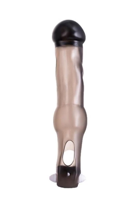 XToyFa XLover, Penis Sleeve, for increase in size with vibration, TPE, transparent black, 19.4 cm XLover by TOYFA XToyFa XLover, Penis Sleeve, for increase in size with vibration, TPE, transparent black, 19.4 cm XLover by TOYFA