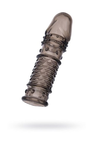 ToyFa XLover, Penis sleeve, for enlargement, TPE, transparent black, 13.5 cm XLover by TOYFA