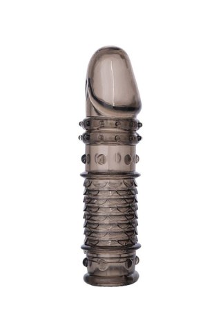 ToyFa XLover, Penis sleeve, for enlargement, TPE, transparent black, 13.5 cm XLover by TOYFA