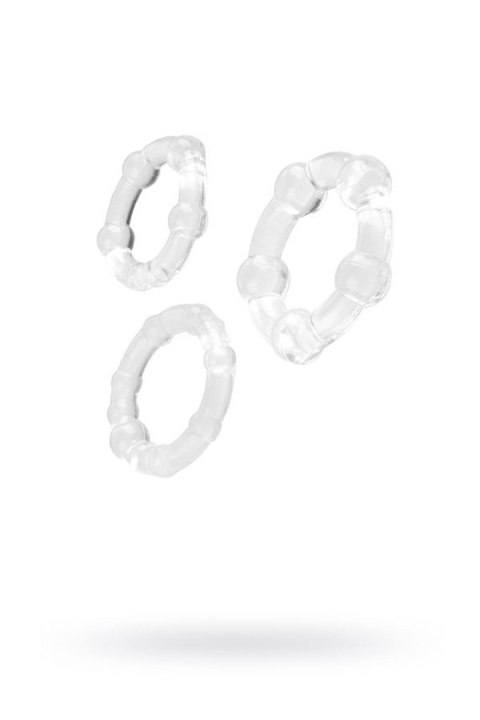 A-TOYS, Cockrings set, 3 pcs.TPE,Transparent, O 3,5 / 3/2 cm Toyfa A-TOYS, Cockrings set, 3 pcs.TPE,Transparent, O 3,5 / 3/2 cm Toyfa