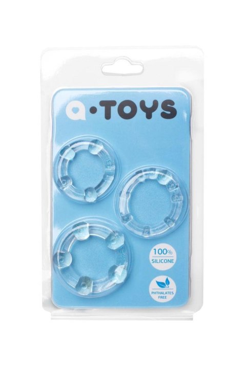 A-TOYS, Cockrings set, 3 pcs.TPE,Transparent, O 3,5 / 3/2 cm Toyfa A-TOYS, Cockrings set, 3 pcs.TPE,Transparent, O 3,5 / 3/2 cm Toyfa