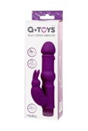 A-TOYS, Vibrator with clitoral stim, Silicone, Purple, 18 cm A-Toys A-TOYS, Vibrator with clitoral stim, Silicone, Purple, 18 cm A-Toys