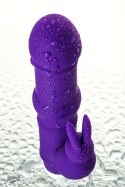 A-TOYS, Vibrator with clitoral stim, Silicone, Purple, 18 cm A-Toys A-TOYS, Vibrator with clitoral stim, Silicone, Purple, 18 cm A-Toys