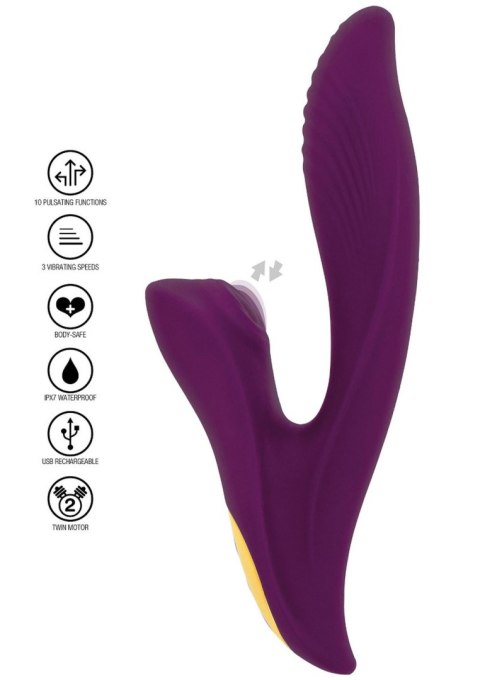 Athena Tapping Sensation Vibe Purple ToyJoy Designer Edition Athena Tapping Sensation Vibe Purple ToyJoy Designer Edition