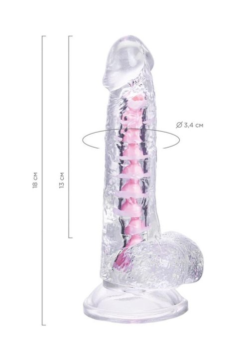 Flexible dildo A-Toys Paret, transparent, 18 cm A-Toys Flexible dildo A-Toys Paret, transparent, 18 cm A-Toys