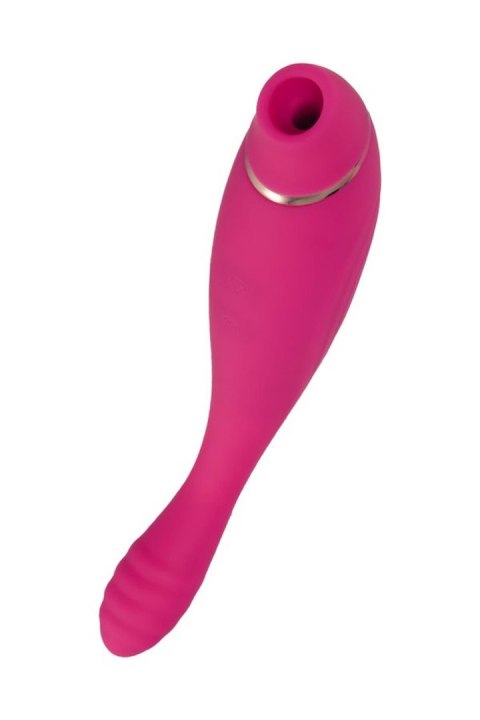 JOS Danvi vibrator with vacuum wave stimulation, silicone, pink, 21.5 cm JOS JOS Danvi vibrator with vacuum wave stimulation, silicone, pink, 21.5 cm JOS