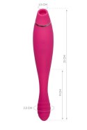 JOS Danvi vibrator with vacuum wave stimulation, silicone, pink, 21.5 cm JOS JOS Danvi vibrator with vacuum wave stimulation, silicone, pink, 21.5 cm JOS