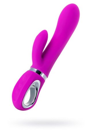 JOS JOLY, Vibrator with clitoral stimulator with WOW mode, silicone, fuchsia, 19.6 cm JOS