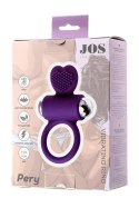 JOS PERY, Vibrating ring with cilia, silicone, violet, 9 cm JOS JOS PERY, Vibrating ring with cilia, silicone, violet, 9 cm JOS