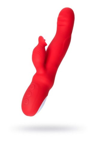 JOS Redli vibrator with moving head, silicone, red, 21 cm JOS