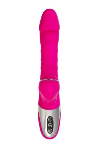 JOS Thrusting and sucking vibrator To-Frolly, silicone, pink, 21,5cm JOS