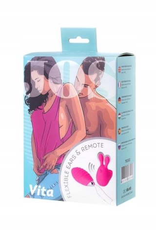 JOS VITA finger vibrating egg and vibrating attachment, silicone, pink, 8.5 and 8 cm JOS