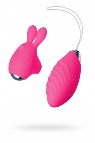 JOS VITA finger vibrating egg and vibrating attachment, silicone, pink, 8.5 and 8 cm JOS