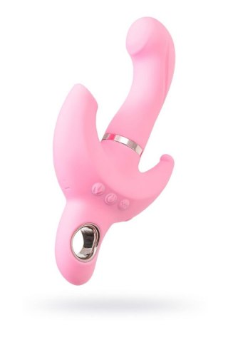 JOS Vibrator with clitoral stimulator JOS Twistme, silicone, pink, 19.5 cm JOS