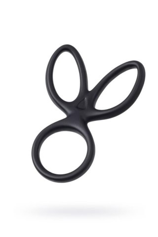 A-TOYS Triple penis ring KRAKEN, silicone, black, 10 cm A-Toys