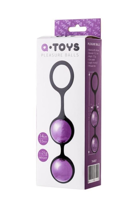 A-TOYS, Vaginal balls, ABS plastic, Purple, O 3.1 cm A-Toys A-TOYS, Vaginal balls, ABS plastic, Purple, O 3.1 cm A-Toys