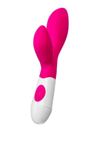 A-TOYS, Vibrator Lilu with Clitoral Stimulator, Silicone, Pink, 20 cm, 10 speeds, 2xAAA A-Toys