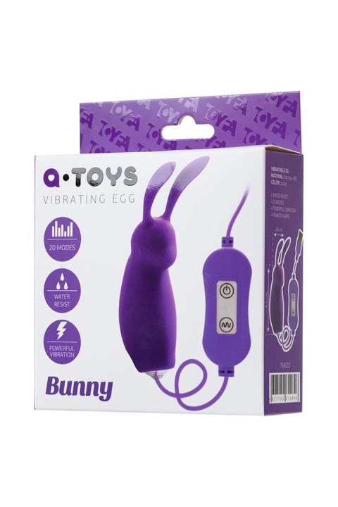 A-TOYS, Vibro egg 'Bunny', with control panel, silicone, violet A-Toys A-TOYS, Vibro egg 'Bunny', with control panel, silicone, violet A-Toys