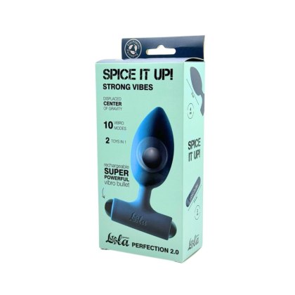 Spice It Up Perfection 2.0 - wibrujący korek analny z kulką