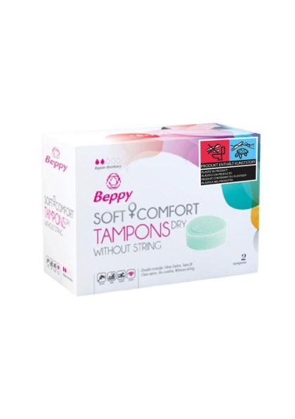 Beppy Soft + Comfort Dry - tampony bez sznurka, 2 szt.