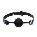 Florence Collection - Silicone Ball Gag - Blue SHOTS Florence Collection - Silicone Ball Gag - Blue SHOTS