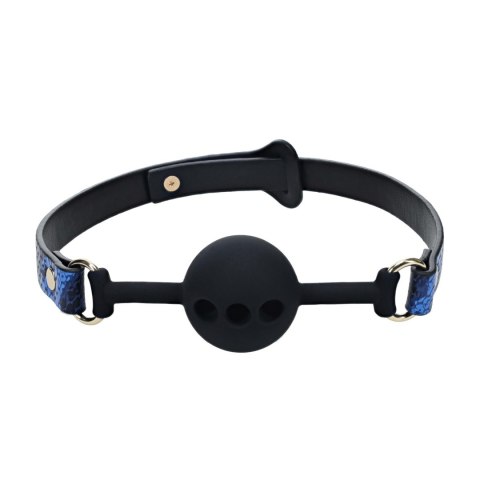 Florence Collection - Silicone Ball Gag - Blue SHOTS Florence Collection - Silicone Ball Gag - Blue SHOTS