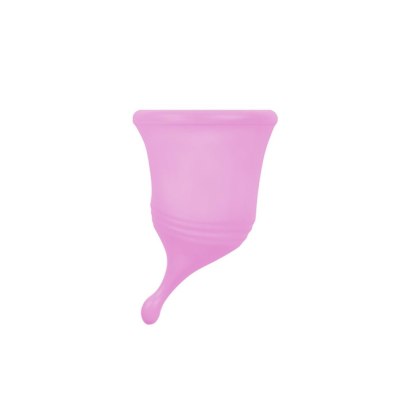 Kubeczek menstruacyjny silikonowy w kolorze fuksji, rozmiar M