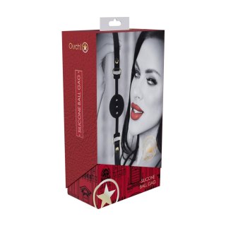 Milan Collection - Silicone Ball Gag - Black/Red SHOTS