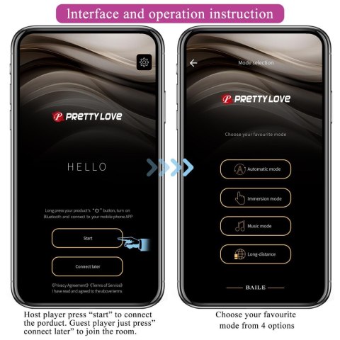 PRETTY LOVE - Nymph, 12 vibration functions Mobile APP Long-distance Control, ABS, 1 AAA battery Pretty Love PRETTY LOVE - Nymph, 12 vibration functions Mobile APP Long-distance Control, ABS, 1 AAA battery Pretty Love