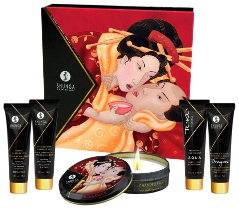 Geisha's Secret Kit Strawberry Sparkling Wine Shunga - EAU ZONE