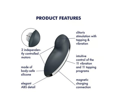 Tap & Climax 2 grey Satisfyer - Triple A Marketing GmbH Tap & Climax 2 grey Satisfyer - Triple A Marketing GmbH