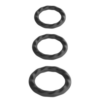 Power Escorts - BR186 - Ribbed Cockring - 3 Pack Cockring Set POWER ESCORTS