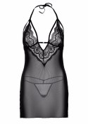 Strappy Lace Babydoll & String Black SCALA Strappy Lace Babydoll & String Black SCALA