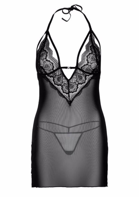 Strappy Lace Babydoll & String Black SCALA Strappy Lace Babydoll & String Black SCALA
