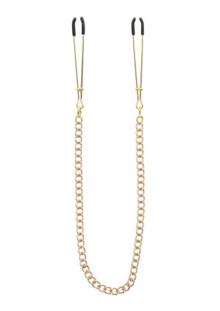 Tweezers With Chain Gold SCALA