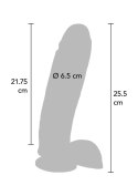 Dildo 10 in. w/ Balls Vibrator Light skin tone TOYJOY Dildo 10 in. w/ Balls Vibrator Light skin tone TOYJOY