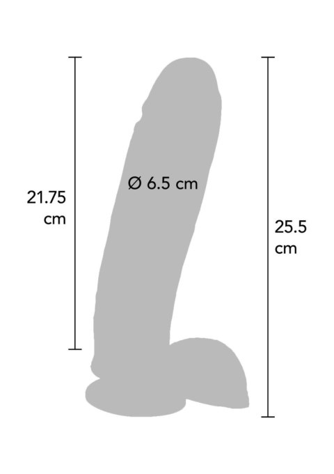 Dildo 10 in. w/ Balls Vibrator Light skin tone TOYJOY Dildo 10 in. w/ Balls Vibrator Light skin tone TOYJOY