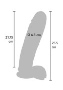 Dildo 10 inch with Balls Light skin tone TOYJOY