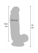 Dildo 6in. with Balls Vibrator Light skin tone TOYJOY Dildo 6in. with Balls Vibrator Light skin tone TOYJOY