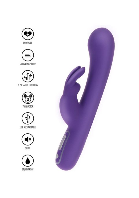 Exciting Rabbit Vibrator Purple TOYJOY Exciting Rabbit Vibrator Purple TOYJOY