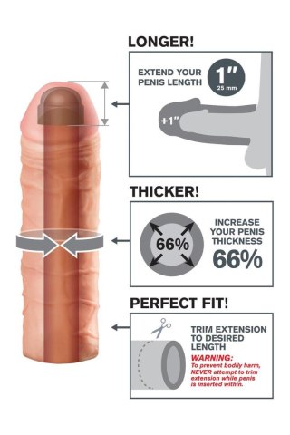 FANTASY X-TENSIONS MEGA 1 INCH EXTENSION LIGHT TONGA