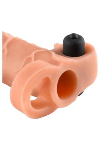 FANTASY X-TENSIONS VIBRATING REAL FEEL 2 INCH EXTENSION LIGHT TONGA
