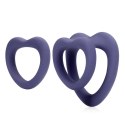 Heart Cockring Set - Violet Storm SHOTS Heart Cockring Set - Violet Storm SHOTS