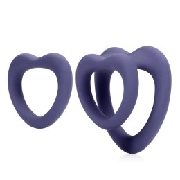 Heart Cockring Set - Violet Storm SHOTS