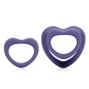Heart Cockring Set - Violet Storm SHOTS Heart Cockring Set - Violet Storm SHOTS