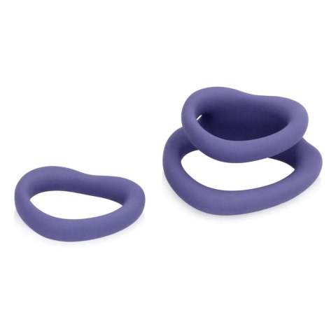 Heart Cockring Set - Violet Storm SHOTS Heart Cockring Set - Violet Storm SHOTS